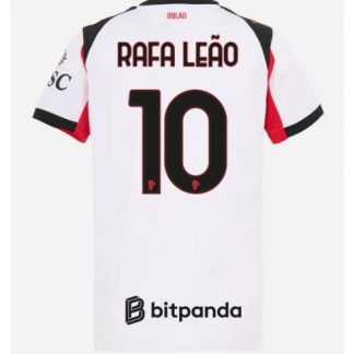 Köpa  AC Milan Rafael Leao #10 Bortatröja 2025-26 Dam fotbollströja Kortärmad  på nätet