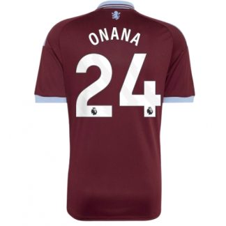 Köpa  Aston Villa Amadou Onana #24 Hemmatröja 2026-27 Fotbollströja Kortärmad för Herr  på nätet