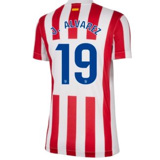 Köpa  Atletico Madrid Julian Alvarez #19 Hemmatröja 2025-26 Dam fotbollskläder Kortärmad  på nätet