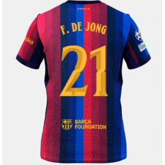 Köpa  Barcelona Frenkie de Jong #21 Hemmatröja 2026-27 matchtröja på nätet  på nätet