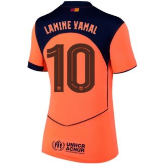 Köp Barcelona Lamine Yamal #10 Tredje Tröja 2025-26 Dam fotbollströja för kvinnor på kopafotbollsset.com Köpa Barcelona Lamine Yamal #10 Tredje Tröja 2025-26 Dam fotbollströja för kvinnor på nätet