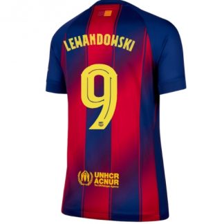 Köp Barcelona Robert Lewandowski #9 Hemmatröja 2025-26 Dam fotbollströja för kvinnor på kopafotbollsset.com Köpa Barcelona Robert Lewandowski #9 Hemmatröja 2025-26 Dam fotbollströja för kvinnor på nätet