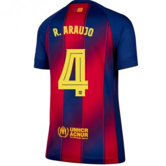 Köp Barcelona Ronald Araujo #4 Hemmatröja 2025-26 Dam fotbollströja för kvinnor på kopafotbollsset.com Köpa Barcelona Ronald Araujo #4 Hemmatröja 2025-26 Dam fotbollströja för kvinnor på nätet