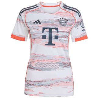 Köpa  Bayern Munich Bortatröja 2025-26 fotbollströja för kvinnor  på nätet
