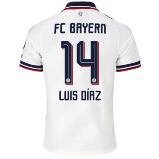 Köpa  Herr Bayern Munich Luis Diaz #14 Bortatröja 2026-27 Fotbollströja Kortärmad  på nätet
