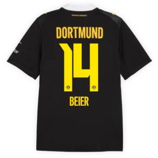 Köpa  Borussia Dortmund Maximilian Beier #14 Bortatröja 2026-27 Fotbollströja Kortärmad  på nätet