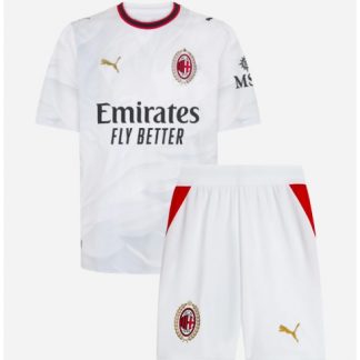Köpa  Matchtröja Barn AC Milan Bortatröja 2026-27 Vit Fotbollsställ med Shorts  på nätet
