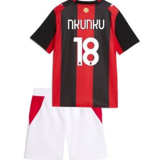 Köpa  Matchtröja Barn AC Milan Christopher Nkunku #18 Bortatröja 2026-27 Kortärmad + Korta byxor  på nätet
