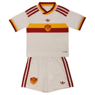 Köpa  AS Roma Barn Hemmatröja 2026-27 röd och gul Fotbollströja med Shorts  på nätet 2