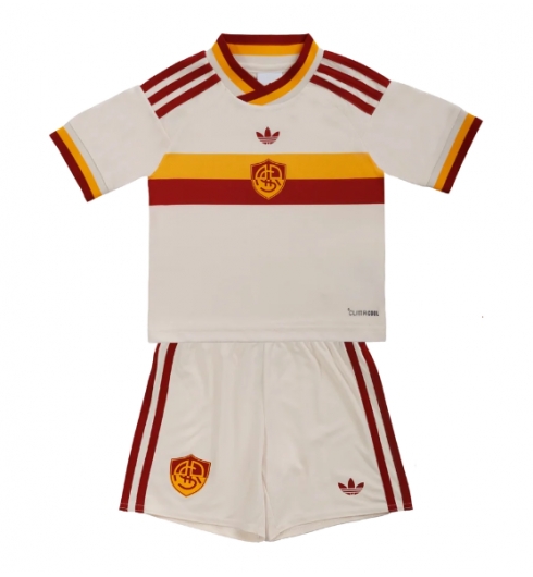 Köp AS Roma Barn Bortatröja 2026-27 vit Fotbollströja med Shorts på kopafotbollsset.com Köpa AS Roma Barn Bortatröja 2026-27 vit Fotbollströja med Shorts på nätet