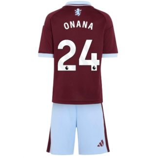 Köpa  Fotbollströja set Barn Aston Villa Amadou Onana #24 Bortatröja 2026-27 Mini-Kit Fotbollskläder  på nätet