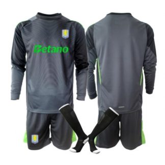 Köpa  Fotbollströja set Barn Aston Villa Målvakt Bortatröja 2025-26 Mini-Kit Långärmad (+ korta byxor)  på nätet