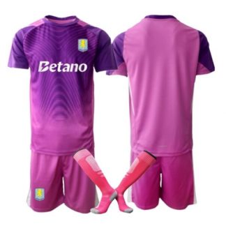 Köpa  Fotbollströja set Barn Aston Villa Målvakt Hemmatröja 2025-26 Mini-Kit Långärmad (+ korta byxor)  på nätet