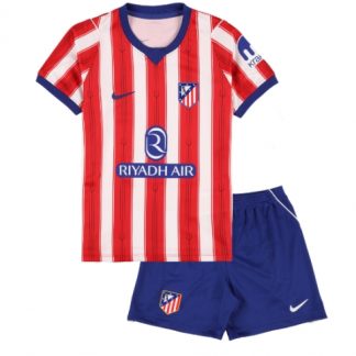 Köpa  Barn Atletico Madrid tröja med eget namn Hemmatröja 2026-27 Mini-Kit Fotbollskläder  på nätet