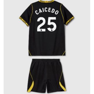 Köpa  Billiga Fotbollskläder barn  Chelsea Moises Caicedo #25 Bortatröja 2026-27 matchtröjor fotboll  på nätet