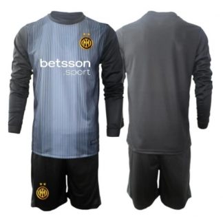 Köpa  Barn Inter Milan Målvakt Bortatröja 2025-26 Mini-Kit Långärmad (+ korta byxor)  på nätet