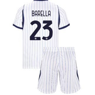 Köpa  Barn Inter Milan Nicolo Barella #23 Bortatröja 2026-27 komplett set med tröja och shorts  på nätet