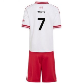 Köp Barn Liverpool Florian Wirtz #7 Bortatröja 2026-27 Kortärmad + Korta byxor på kopafotbollsset.com Köpa Barn Liverpool Florian Wirtz #7 Bortatröja 2026-27 Kortärmad + Korta byxor på nätet