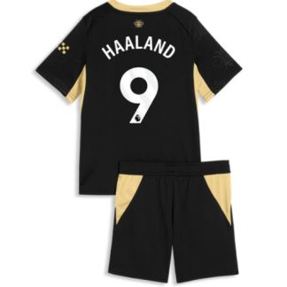 Köpa  Fotbollsset Barn billiga Manchester City Erling Haaland #9 Bortatröja 2026-27 Fotbollskläder billigt  på nätet 3