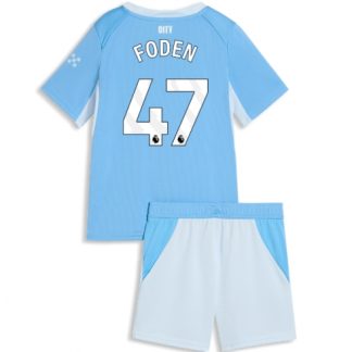 Köpa  Fotbollsset Barn billiga Manchester City Phil Foden #47 Bortatröja 2026-27 Fotbollskläder billigt  på nätet