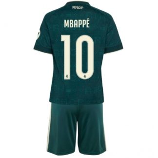 Fotbollsset Barn billiga Real Madrid Kylian Mbappe #10 Bortatröja 2026-27 Mini-Kit fotbollströja set