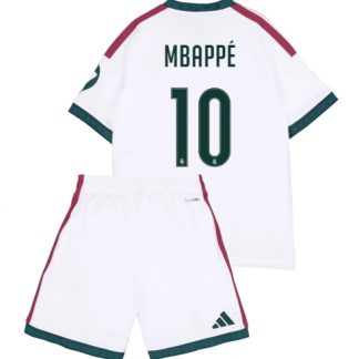 Fotbollsset Barn billiga Real Madrid Kylian Mbappe #10 Hemmatröja 2026-27 Mini-Kit fotbollströja set
