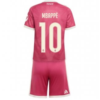 Fotbollsset Barn billiga Real Madrid Kylian Mbappe #10 Tredje Tröja 2026-27 Mini-Kit fotbollströja set