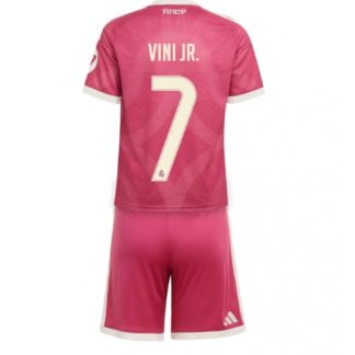 Fotbollsset Barn billiga Real Madrid Vinicius Junior #7 Tredje Tröja 2026-27 Mini-Kit fotbollströja set