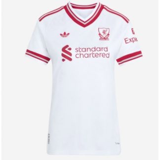 Köpa  Liverpool Bortatröja 2026-27 Dam vit Fotbollströja Kortärmad  på nätet