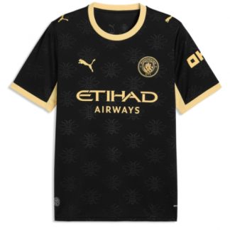 Köpa  Manchester City Bortatröja 2026-27 Herr Fotbollströja svart Kortärmad  på nätet
