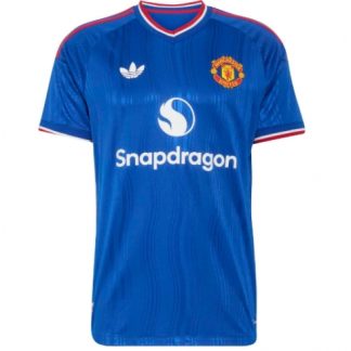 Köp Manchester United Bortatröja Herr 2026-27 blå Fotbollströja Kortärmad på kopafotbollsset.com Köpa Manchester United Bortatröja Herr 2026-27 blå Fotbollströja Kortärmad på nätet