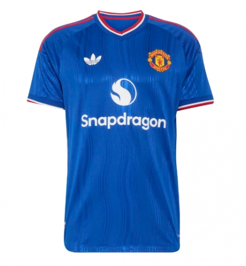 Köp Manchester United Bortatröja Herr 2026-27 blå Fotbollströja Kortärmad på kopafotbollsset.com Köpa Manchester United Bortatröja Herr 2026-27 blå Fotbollströja Kortärmad på nätet