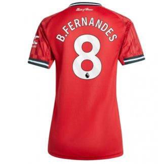 Köpa  Manchester United Bruno Fernandes #8 Hemmatröja 2025-26 Dam fotbollströja för kvinnor  på nätet