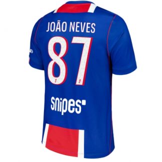 Köpa  Paris Saint-Germain PSG Joao Neves #87 Hemmatröja 2026-27 Fotbollströja Kortärmad  på nätet