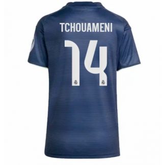 Köp Real Madrid Aurelien Tchouameni #14 Bortatröja 2025-26 Fotbollskläder Dam på kopafotbollsset.com Köpa Real Madrid Aurelien Tchouameni #14 Bortatröja 2025-26 Fotbollskläder Dam på nätet