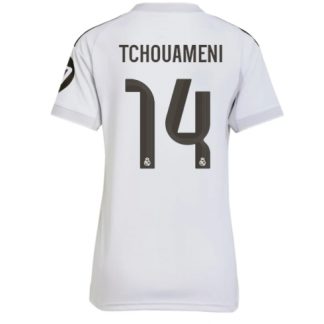Köp Real Madrid Aurelien Tchouameni #14 Hemmatröja 2025-26 Fotbollskläder Dam på kopafotbollsset.com Köpa Real Madrid Aurelien Tchouameni #14 Hemmatröja 2025-26 Fotbollskläder Dam på nätet