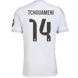 Köp Real Madrid Aurelien Tchouameni #14 Hemmatröja 2025-26 Fotbollskläder på kopafotbollsset.com Köpa Real Madrid Aurelien Tchouameni #14 Hemmatröja 2025-26 Fotbollskläder på nätet