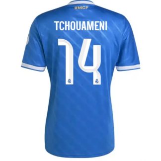Köp Real Madrid Aurelien Tchouameni #14 Tredje Tröja 2025-26 Fotbollskläder på kopafotbollsset.com Köpa Real Madrid Aurelien Tchouameni #14 Tredje Tröja 2025-26 Fotbollskläder på nätet