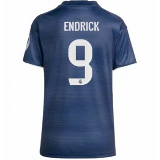 Köp Real Madrid Endrick #9 Bortatröja 2025-26 Fotbollskläder Dam på kopafotbollsset.com Köpa Real Madrid Endrick #9 Bortatröja 2025-26 Fotbollskläder Dam på nätet