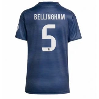 Köp Real Madrid Jude Bellingham #5 Bortatröja 2025-26 Fotbollskläder Dam på kopafotbollsset.com Köpa Real Madrid Jude Bellingham #5 Bortatröja 2025-26 Fotbollskläder Dam på nätet