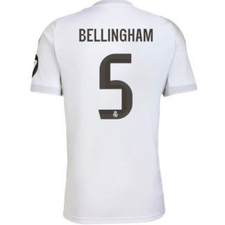 Köp Real Madrid Jude Bellingham #5 Hemmatröja 2025-26 Fotbollskläder på kopafotbollsset.com Köpa Real Madrid Jude Bellingham #5 Hemmatröja 2025-26 Fotbollskläder på nätet
