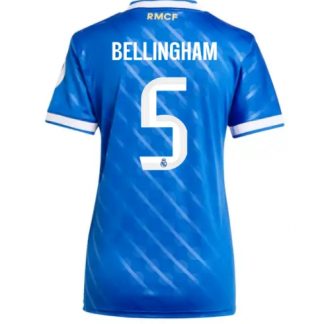 Köp Real Madrid Jude Bellingham #5 Tredje Tröja 2025-26 Fotbollskläder Dam på kopafotbollsset.com Köpa Real Madrid Jude Bellingham #5 Tredje Tröja 2025-26 Fotbollskläder Dam på nätet