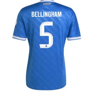 Köp Real Madrid Jude Bellingham #5 Tredje Tröja 2025-26 Fotbollskläder på kopafotbollsset.com Köpa Real Madrid Jude Bellingham #5 Tredje Tröja 2025-26 Fotbollskläder på nätet
