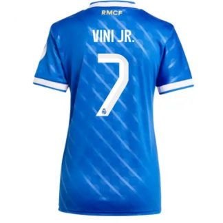 Köp Real Madrid Vinicius Junior #7 Tredje Tröja 2025-26 Fotbollskläder Dam på kopafotbollsset.com Köpa Real Madrid Vinicius Junior #7 Tredje Tröja 2025-26 Fotbollskläder Dam på nätet