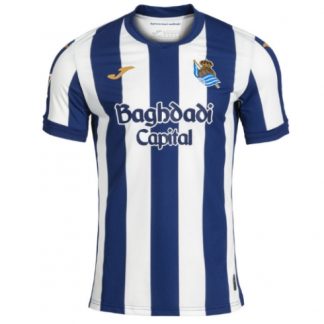 Köpa  Real Sociedad Hemmatröja 2026-27 Fotbollströja blå och vit Kortärmad  på nätet