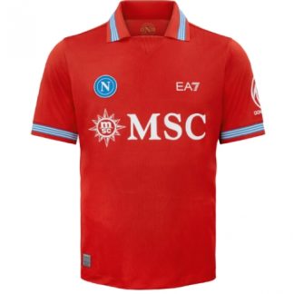 Köpa  SSC Napoli Fotbollströja Herr 2026-27 Tredje Tröja röd Kortärmad  på nätet